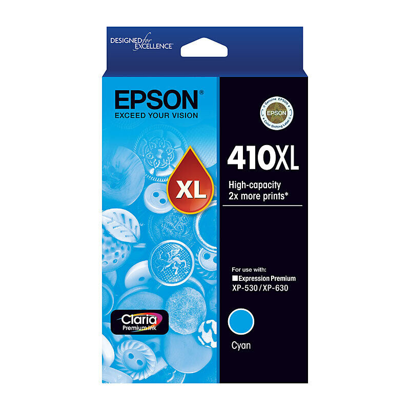 Epson 410 HY Cyan Ink Cart
