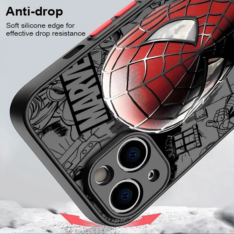 Marvel Spider-Man Venom Cover Phone Case for iPhone 13 Pro Matte Hard Shell