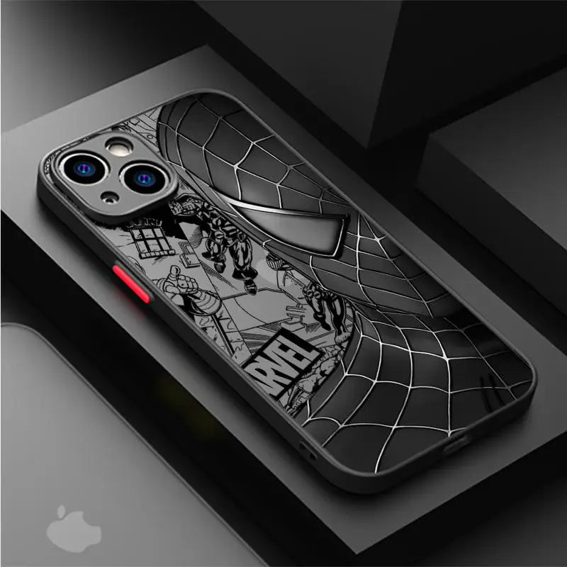 Marvel Spider-Man Venom Cover Phone Case for iPhone 13 Pro Matte Hard Shell