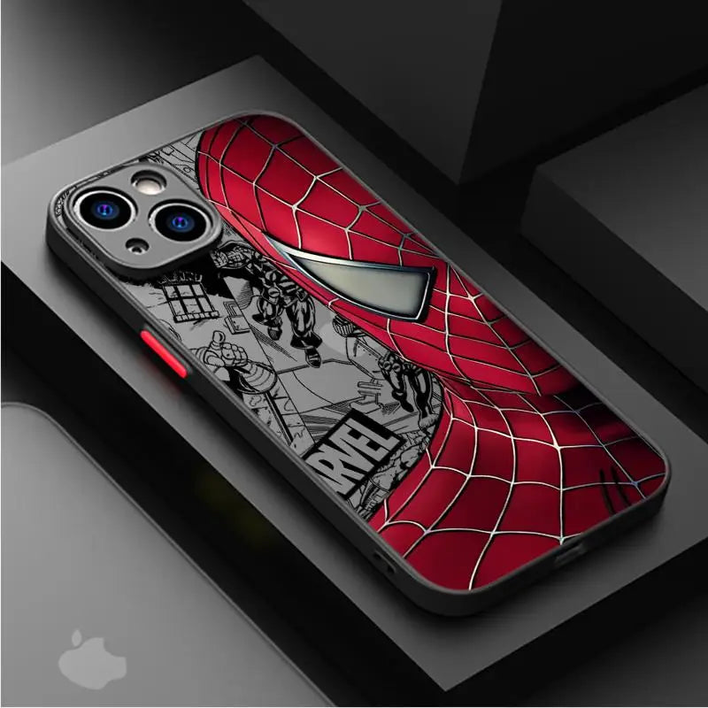 Marvel Spider-Man Venom Cover Phone Case for iPhone 13 Pro Matte Hard Shell