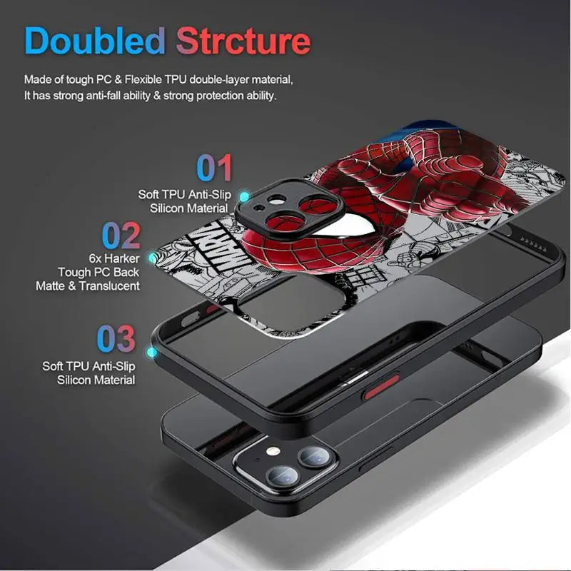 Marvel Spider-Man Venom Cover Phone Case for iPhone XS Max Matte Hard Shell