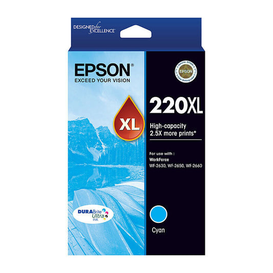 Epson 220 HY Cyan Ink Cart
