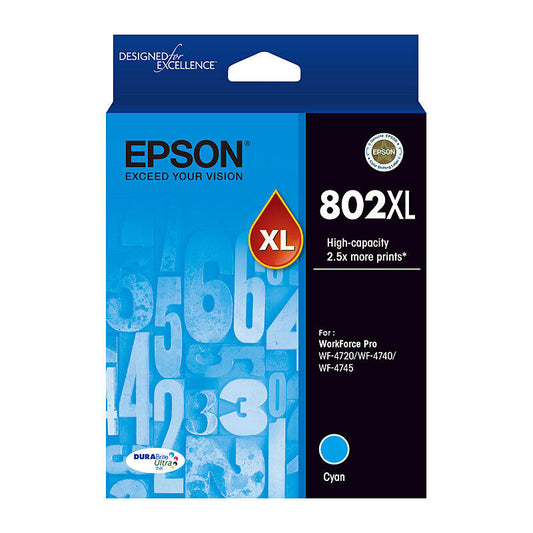 Epson 802 Cyan XL Ink Cart
