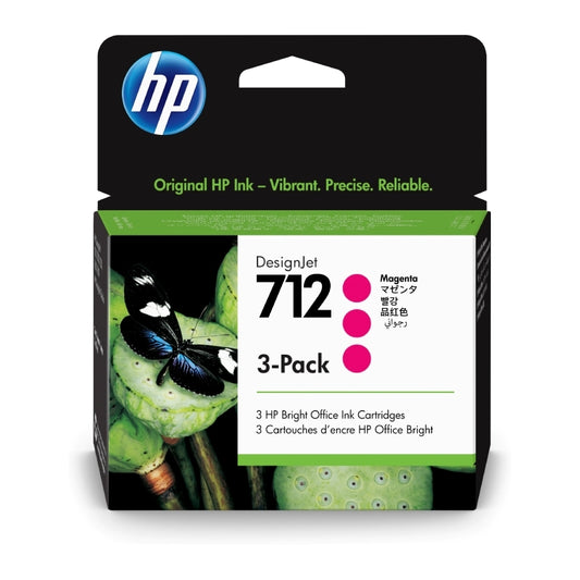 HP #712 29ml  Mag 3pk 3ED78A
