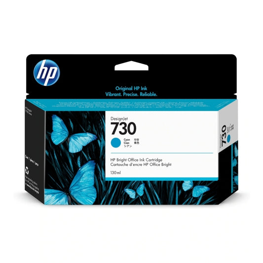 HP 730 DJ Cyan Ink Cart P2V62A