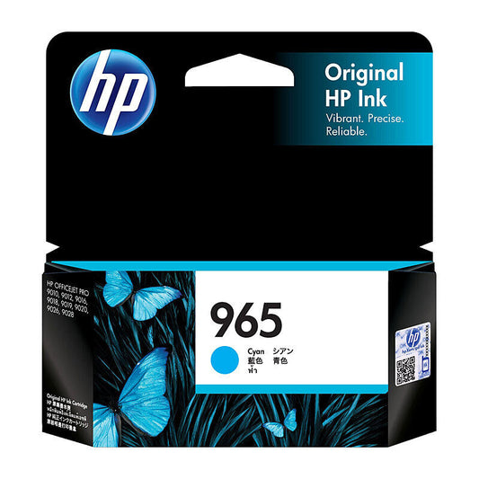 HP965 Cyan Originl Ink 3JA77AA