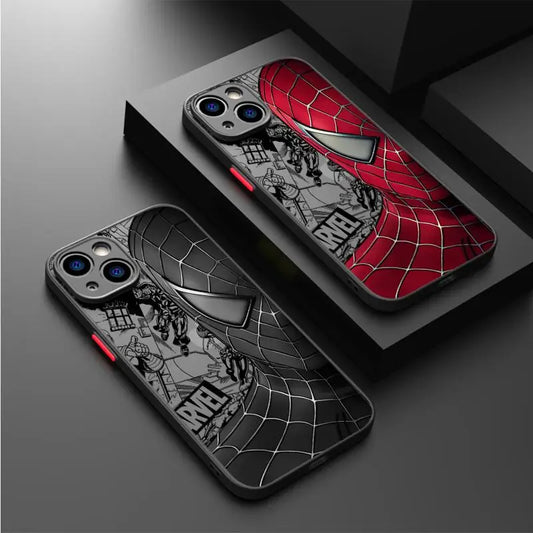 Marvel Spider-Man Venom Cover Phone Case for iPhone 15 Pro Matte Hard Shell